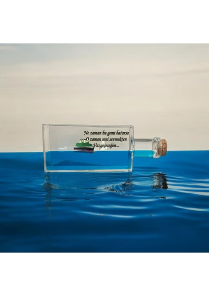 Kişiye Özel Yazılı Batmayan Aşk Gemisi Sevgiliye Hediye fiyatları
