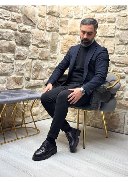 BLACK ALRAT 3298 HAKİKİ DERİ ERKEK CASUAL SİYAH