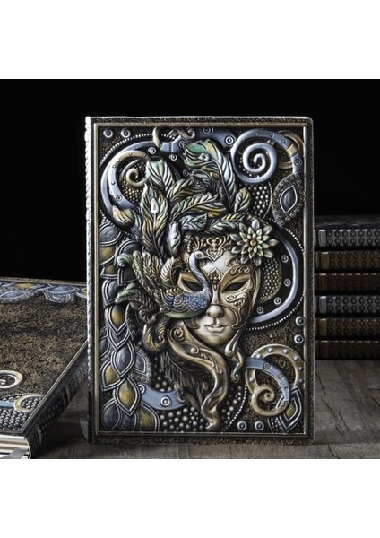 Hediyelik Deri Defter 3D Kabartmalı