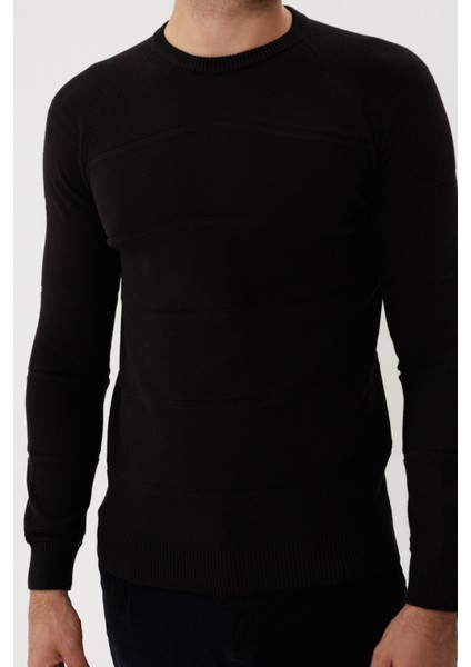 Et 3630-T Kendinden Desenli Bisiklet Yaka Erkek Triko Kazak fiyatları