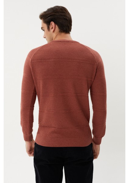 Et 3630-T Kendinden Desenli Bisiklet Yaka Erkek Triko Kazak fırsatları