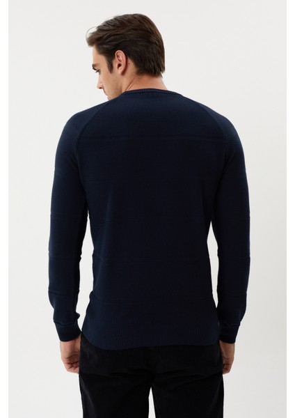 Et 3630-T Kendinden Desenli Bisiklet Yaka Erkek Triko Kazak indirimleri