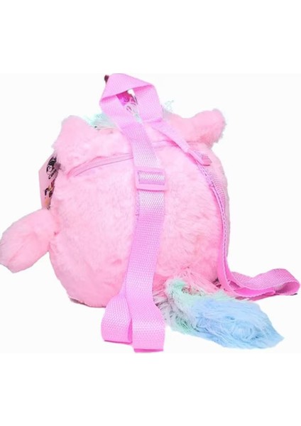 Çocuklar Için Sevimli Peluş Sırt Çantası Pembe 25 cm (3-6 Yaş) fiyatları