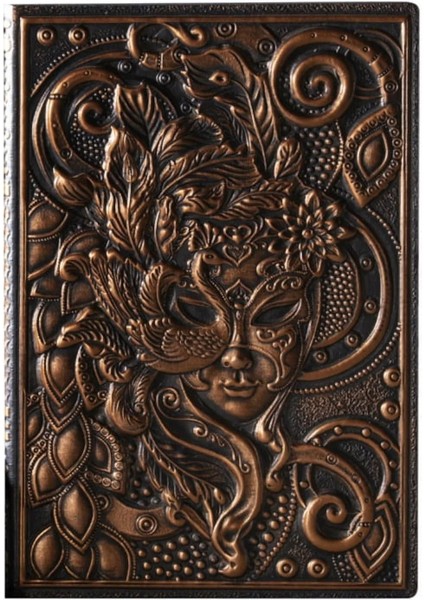 Hediyelik Deri Defter 3D Kabartmalı