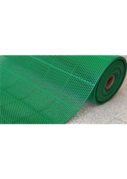 Yeşil Islak Zemin Matı Kaymaz Banyo Içi Paspas Pvc Kare Desen Model Petek Mat