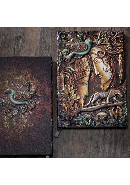 Hediyelik Deri Defter 3D Kabartmalı modelleri