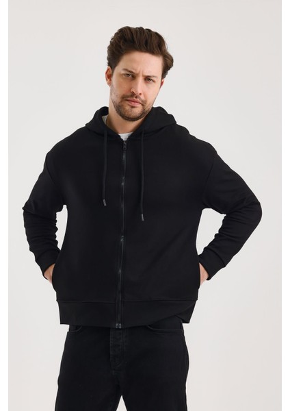 Unisex Kapüşonlu Fermuarlı Yandan Girme Cepli Sweat modelleri