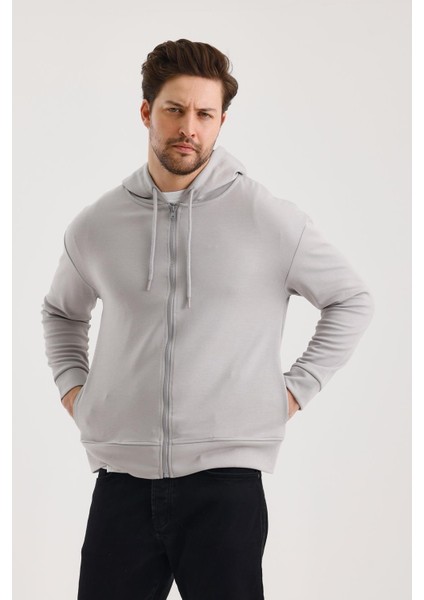 Unisex Kapüşonlu Fermuarlı Yandan Girme Cepli Sweat fiyatları
