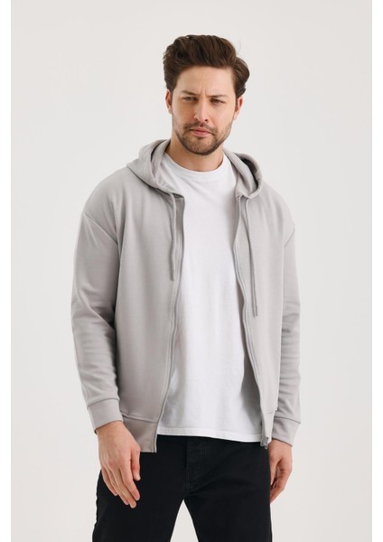 Unisex Kapüşonlu Fermuarlı Yandan Girme Cepli Sweat fırsatları