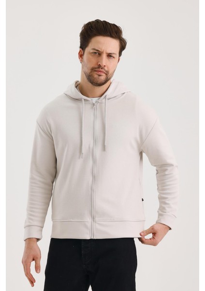 Unisex Kapüşonlu Fermuarlı Yandan Girme Cepli Sweat fırsatları