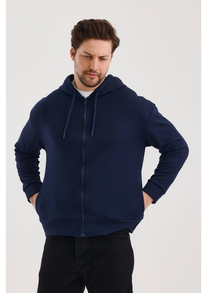 Unisex Kapüşonlu Fermuarlı Yandan Girme Cepli Sweat modelleri