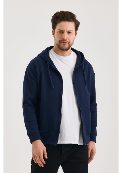 Unisex Kapüşonlu Fermuarlı Yandan Girme Cepli Sweat fırsatları