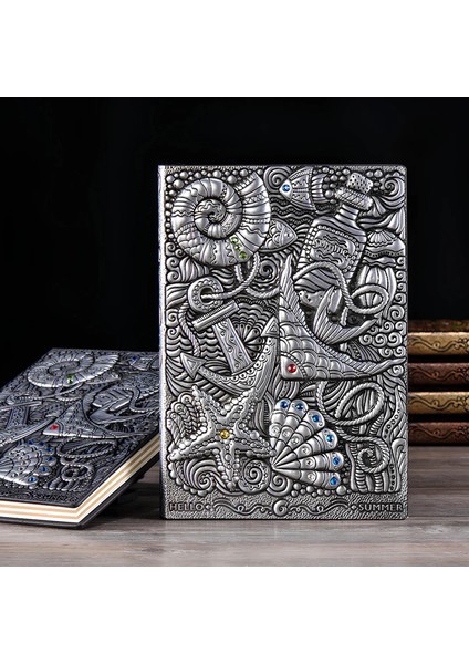 Hediyelik Deri Defter 3D Kabartmalı fiyatları