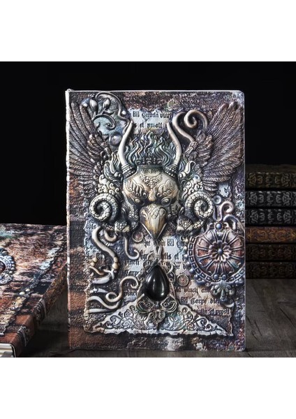 Hediyelik Deri Defter 3D Kabartmalı