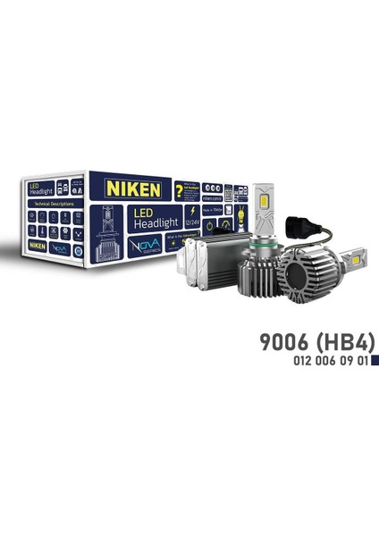LED Xenon Nova Serisi 9006 (Hb4) (90W) 6500K 24.000LM