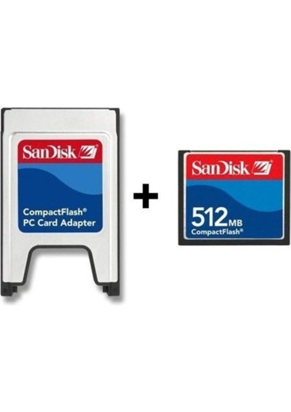 512 MB Compact Flash Hafıza Kartı- Pcmıa Compact Flash Kart Okuyucu