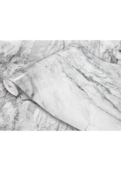 176-0670 Kendinden Yapışkanlı Gri Mermer Desenli Folyo ( 45 cm x 1 mt )