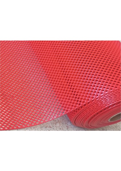 Kırmızı Yeni Zincir Desen Islak Zemin Matı Banyo Içi Önü Zemin Paspas