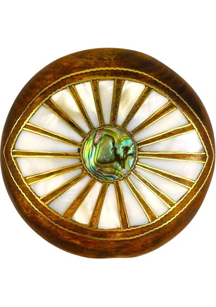 Sedefli Çanta Aynası- Nazarlık Motifli Ayna- Yuvarlak El Aynası- Vintage Ayna- Kişiye Özel Ayna
