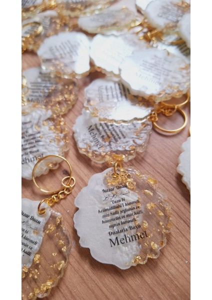Sevgiliatolyem Isme Özel Dualı Anahtarlık 10 Adet Doğum Günü Mevlüt Babyshower Hediyelikleri modelleri