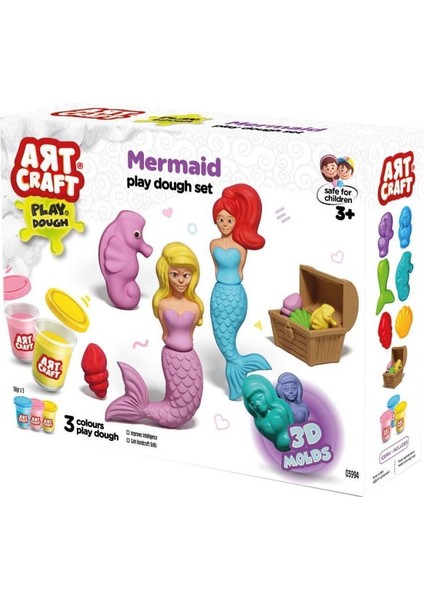 03994 Art Craft Deniz Kızı Hamur Set 168 gr -Fentoys