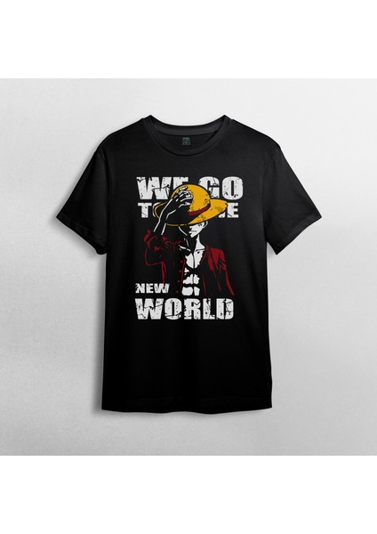 One Piece Monkey D. Luffy %100 Pamuklu Bisiklet Yaka T-Shirt Model 20 fiyatları