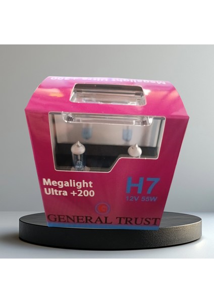 H7 HALOJEN Performans Ampulü DAHA FAZA IŞIK Ultra Vision +%200 Fazla +%20 Beyaz Işık 12V 55W 1tkm (2ADET)