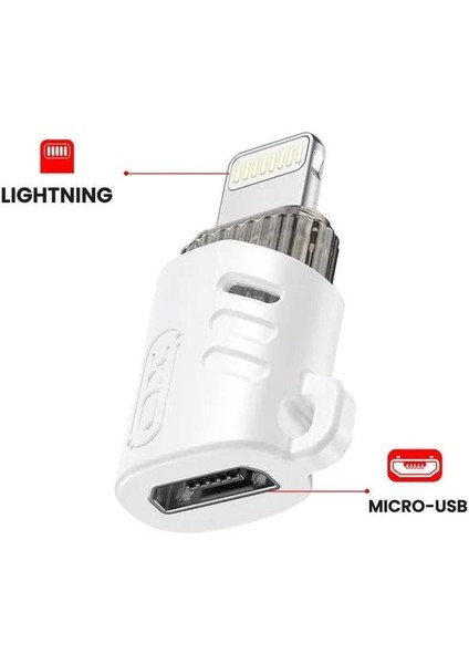 Micro USB - Lightning iPhone Dönüştürücü Otg Mini Adaptör