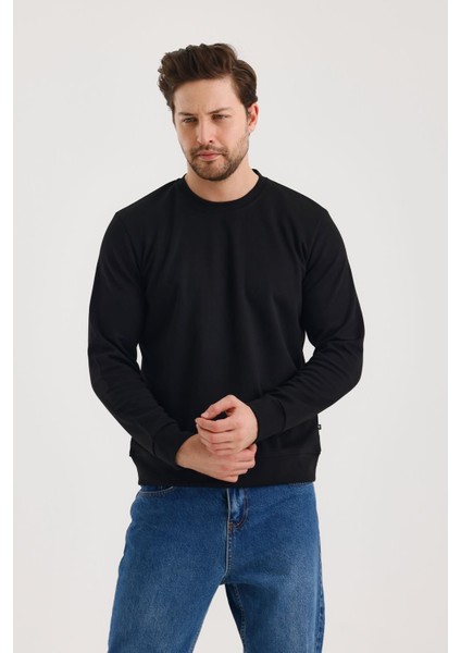 Unisex Sıfır Yaka Sweat