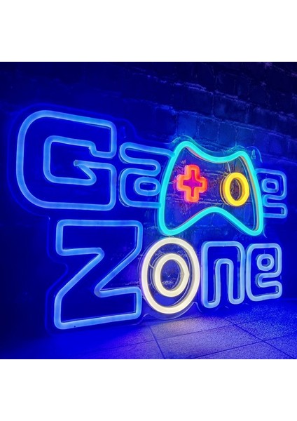 Game Zone Neon LED Işıklı Tablo Oyunculara Özel LED Işık