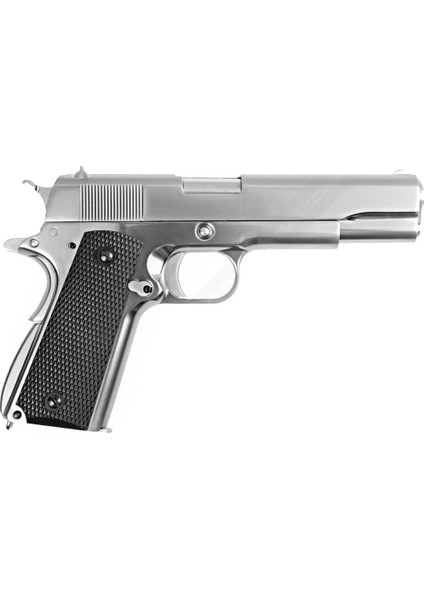 We Colt 1911 Sılver Klasik Siyah Kabza Airsoft Tabanca