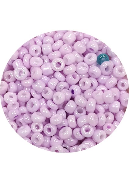 Dökme Cam Kum Boncuk (11/0) 2 mm - 60 Gram - Açık Pembe - BNC043