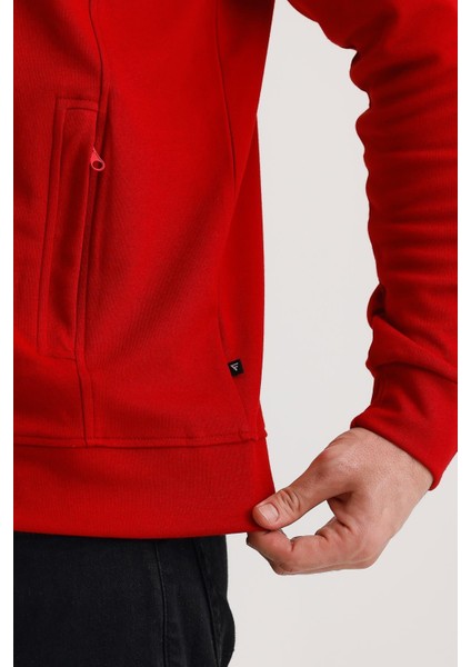 Unisex Fermuarlı Dik Yaka Sweat