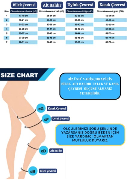 Siyah Diz Üstü Silikonlu Çorap Orta Basınç Burnu Açık Ccl-2 fiyatları