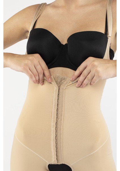 Kalça-Yağ Transferi Tam Vücut Kompresyon Korsesi Ten (Diz Üstü) modelleri