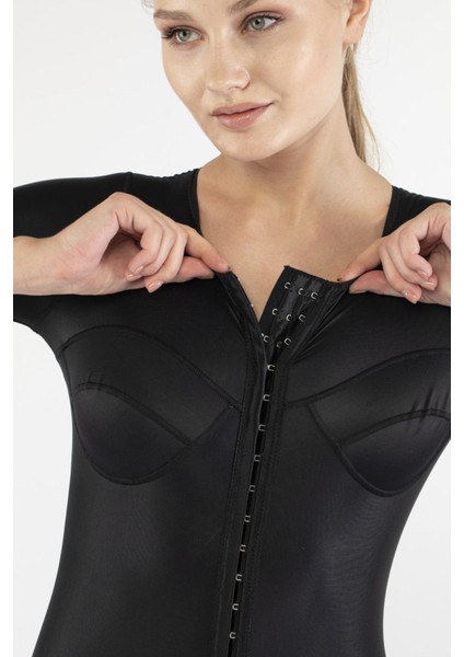 Tüm Vücut Askılı Post Op Kompresyon Korsesi Siyah fırsatları