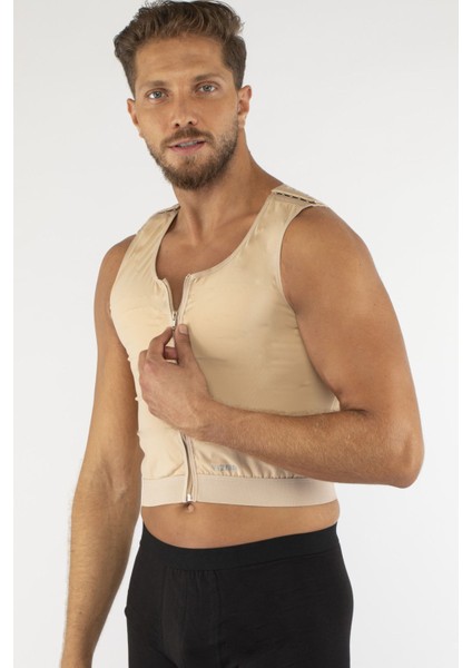 Erkek Göğüs Post Op Kompresyon Yeleği Fermuarlı fiyatları