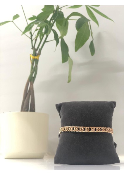 Xuping Zincir Kadın Rose Gold Bileklik Vip Paslanmaz Çelik