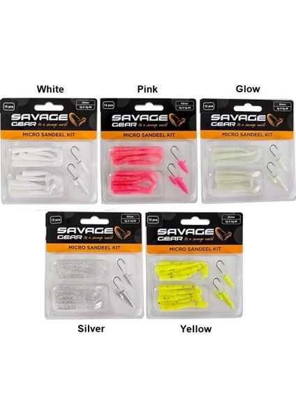 Lrf Micro Sandeel Kit 12 Adet (1+1/5+5) Silikon Yem