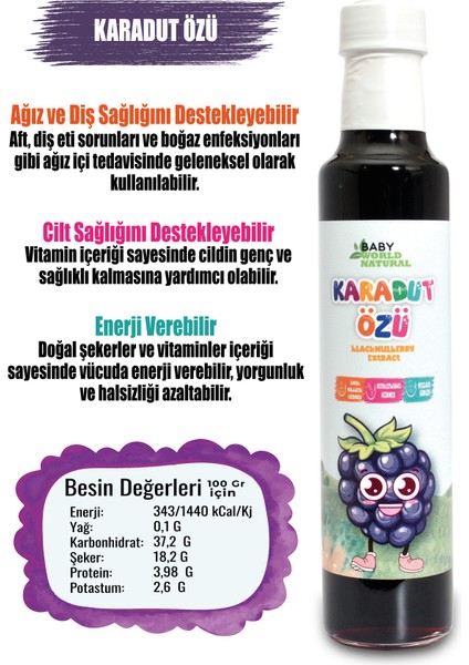 Karadut Özü 350 gr +9 Ay