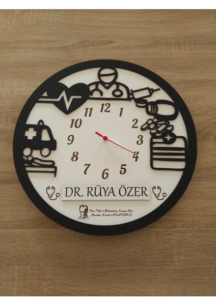 Doktor Lara Özel Isim Yazılı Kalıteli ve Şık Hediye Duvar Saati modelleri