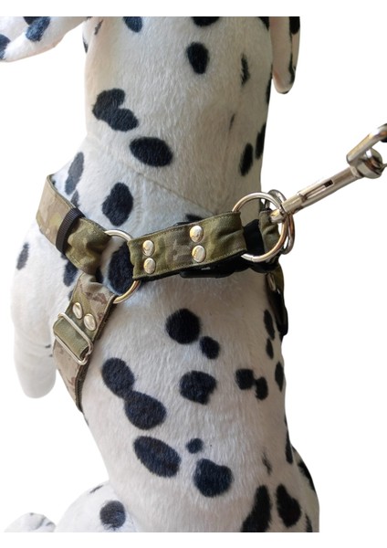 Köpek göğüs tasması orta ve büyük ırk kamuflaj destekli kumaş genişlik:3cm göğüs ölçüsü:55-95cm ayarlamalı dog harness GT4-7