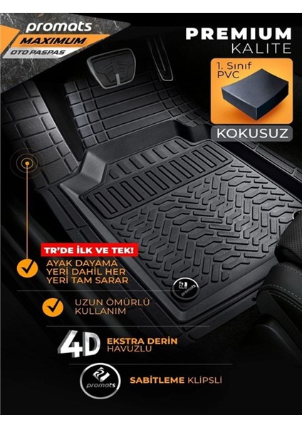 Volskwagen Caddy 2004-2010 4d Oto Paspas Maximum Siyah