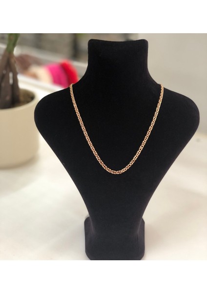 Xuping Ince Iç Içe Geçirilmiş Zincir Model Rose Gold Kadın Çelik Kolye