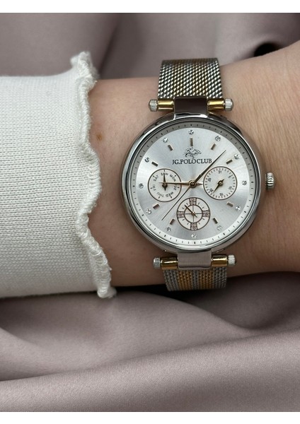 Gümüş-Rose Gold Hasır Kadın Kol Saati modelleri