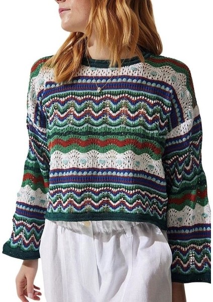 Retro Ajur Triko Kazak