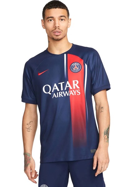 Paris Saint-Germain 2023/24 Stadium Home Men's Dri-Fıt Football Shirt Erkek Lacivert Futbol Forması DX2394