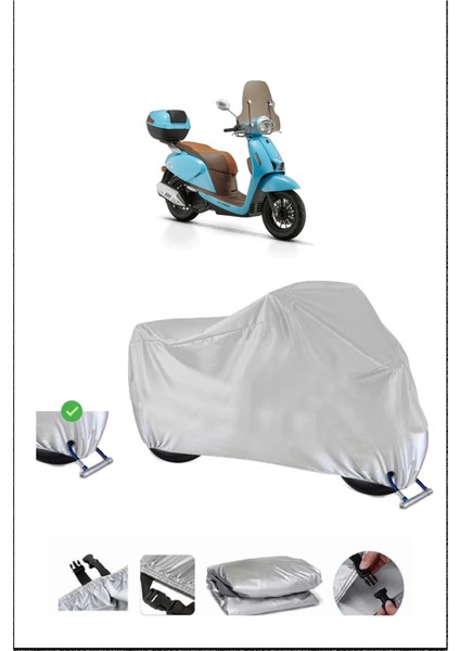 Rks Ltr 125 Için Kilit Uyumlu Motosiklet Branda, Güvenli, Su Geçirmez Dayanıklı Kumaş