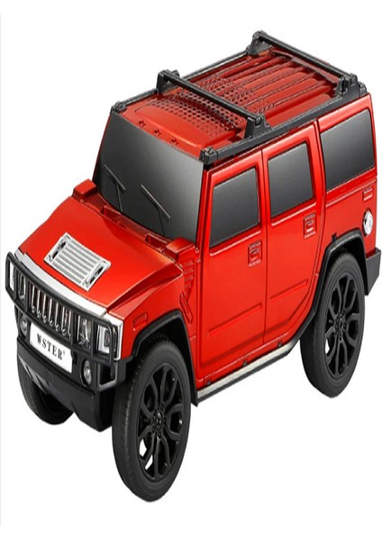 WS590 Model Jeep Araba Tws Müzik Çalar Kolon Bluetooth Hoparlör Speaker 8 Watt Fm Radyo Sd Kart USB