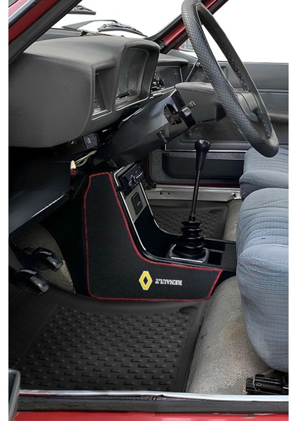 Renault 12 Toros Nakış Işlemeli Araç Oto Halı Paspas I Torpido Vites Orta Konsol Yan Kaplama Halısı modelleri